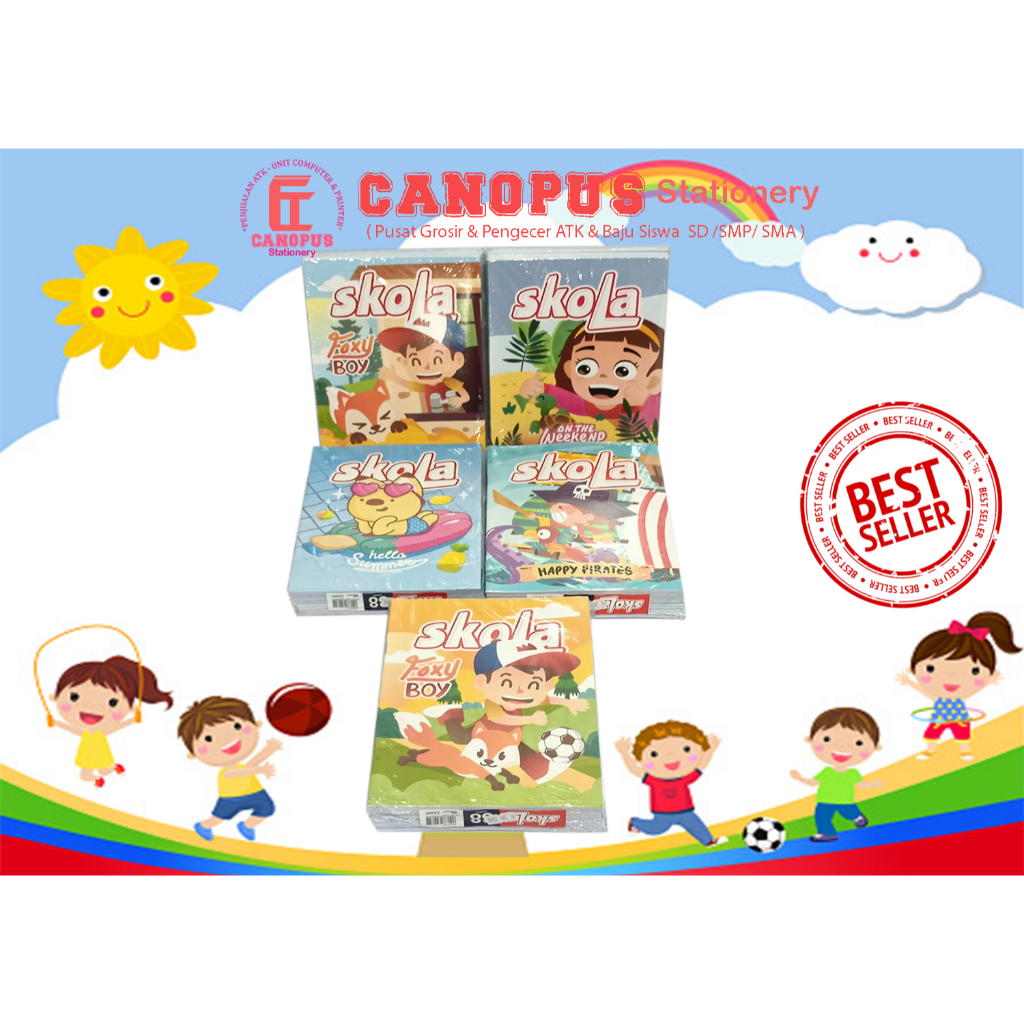 

Buku Tulis Skola 38lembar isi 1 pak isi 10 buku harga stuan atau per buku