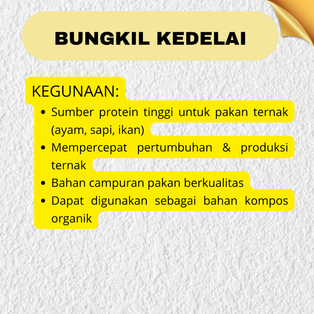 Pureblies_ Soy Bean Meal (Sbm) - Bungkil Kedelai - 1 Kg - Bahan Baku Pakan Ternak