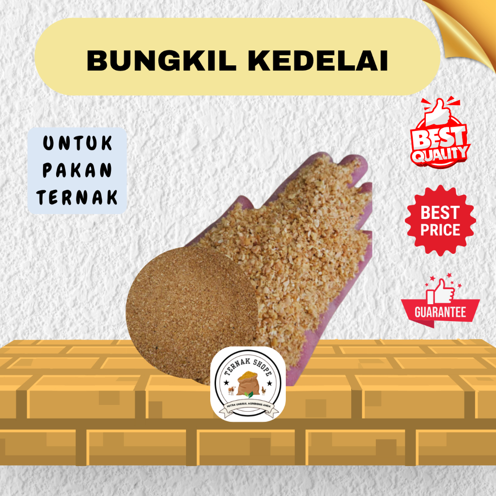 Qweena1 Soy Bean Meal (Sbm) - Bungkil Kedelai - 1 Kg - Bahan Baku Pakan Ternak