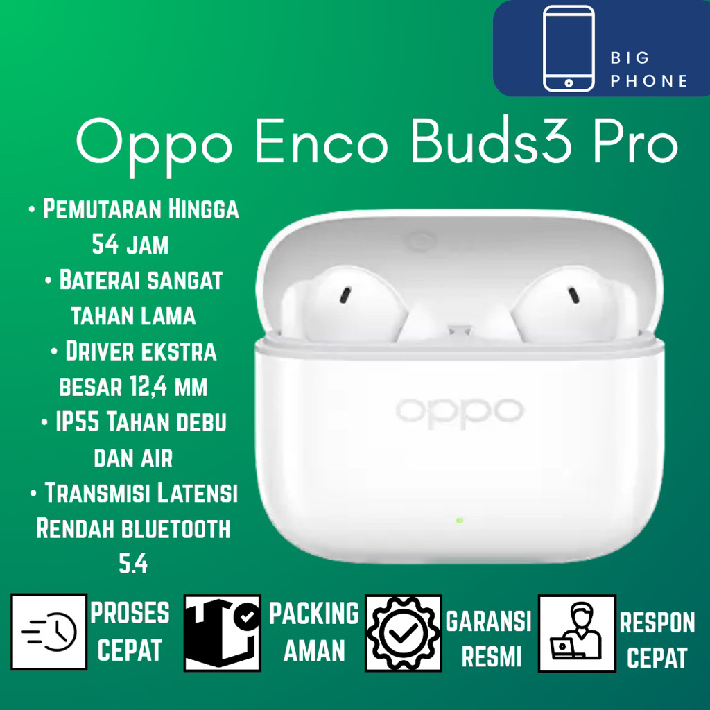 Oppo Enco Buds3 Pro ORI GARANSI RESMI