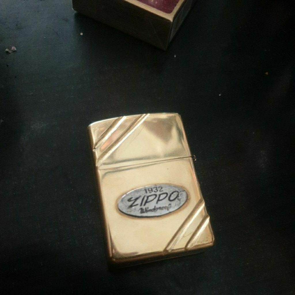 Zippo original brass tahun akur B-20 insert B-20 Zippo bekas jadul