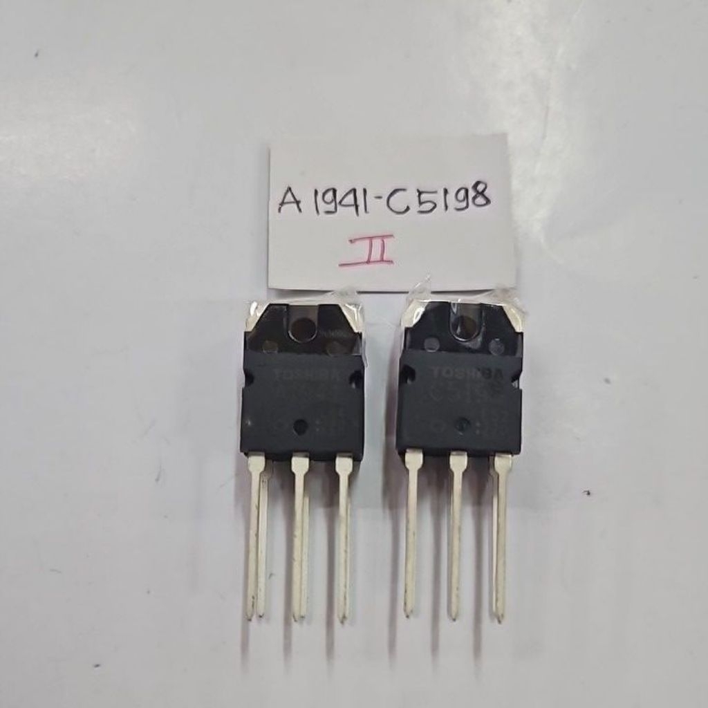 TR TRANSISTOR TOSHIBA A 1941 & C 5198 II SET ASLI A1941 C5198