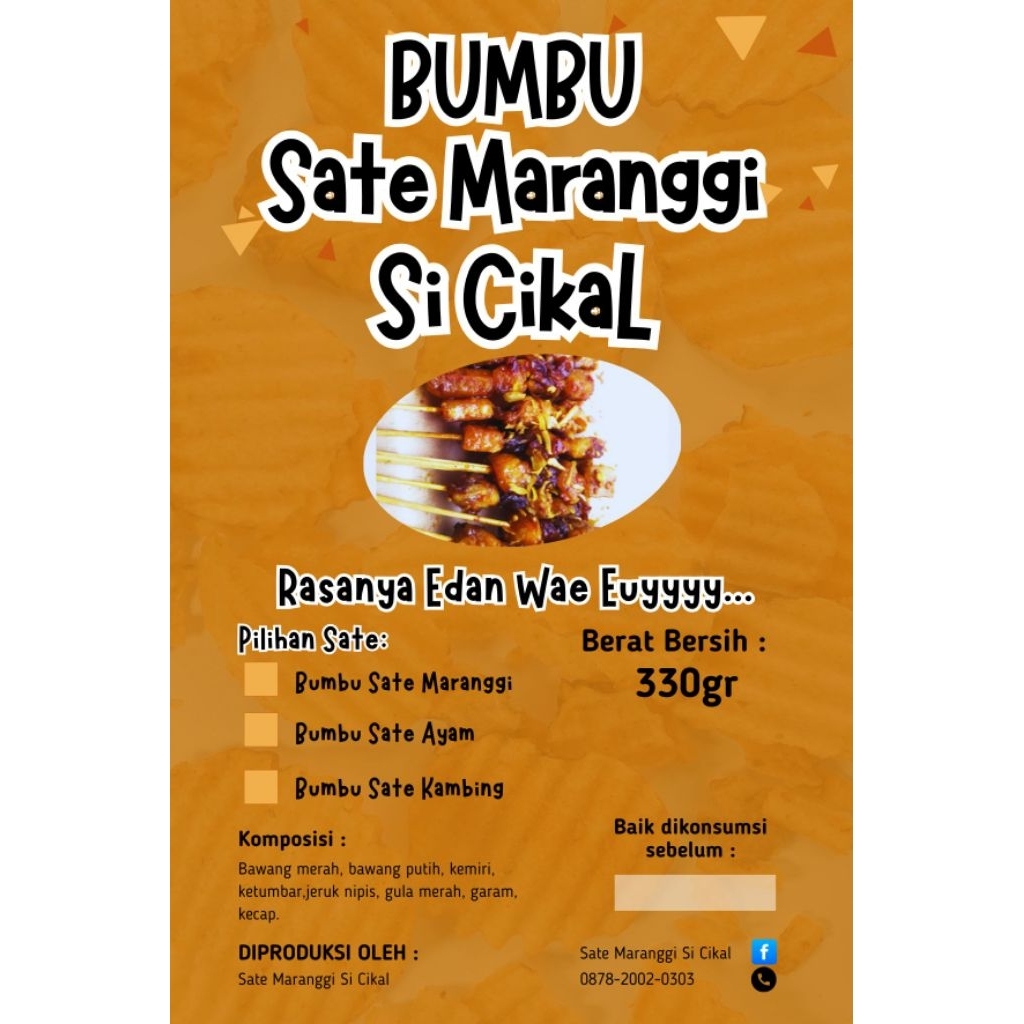 

Bumbu Sate Maranggi Si Cikal Khas Cianjur