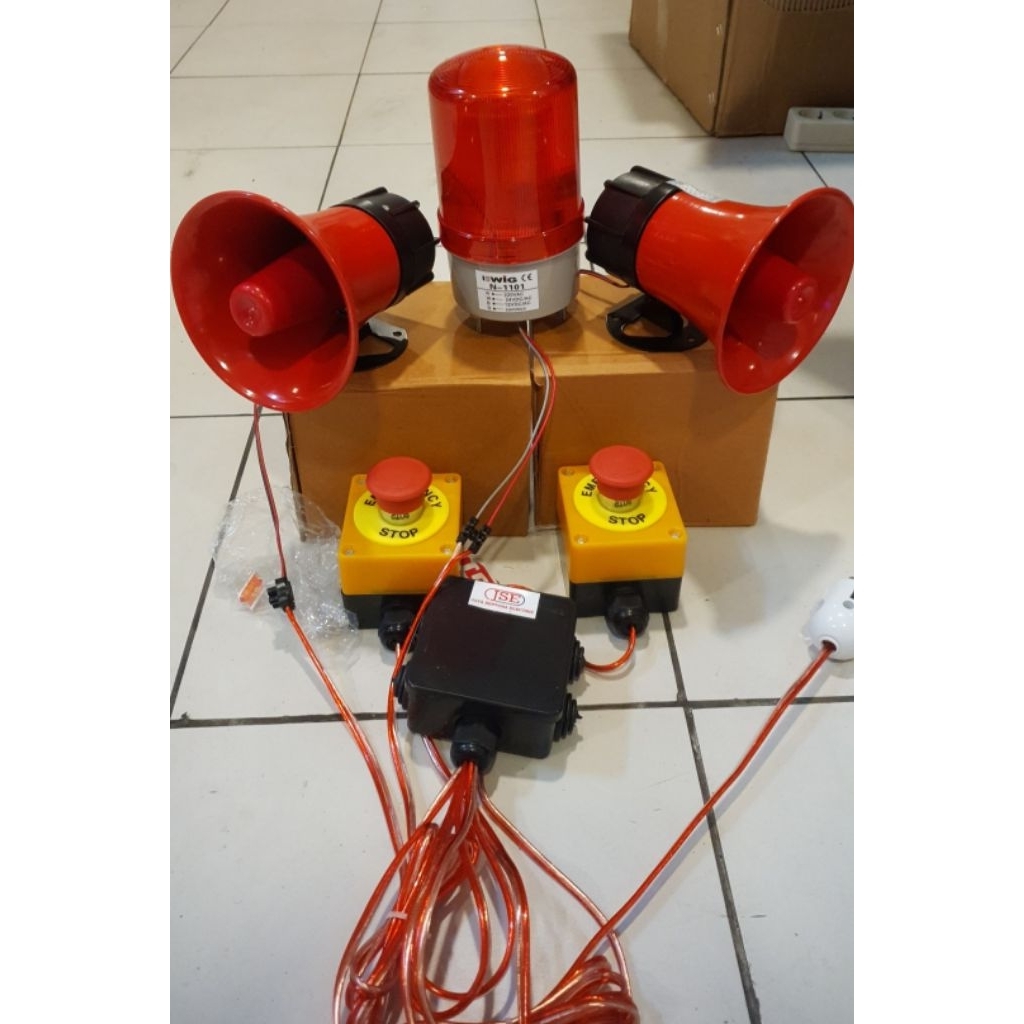 Sirine Peresmian Gedung Doubel TOA+Lamp 2 Tombol