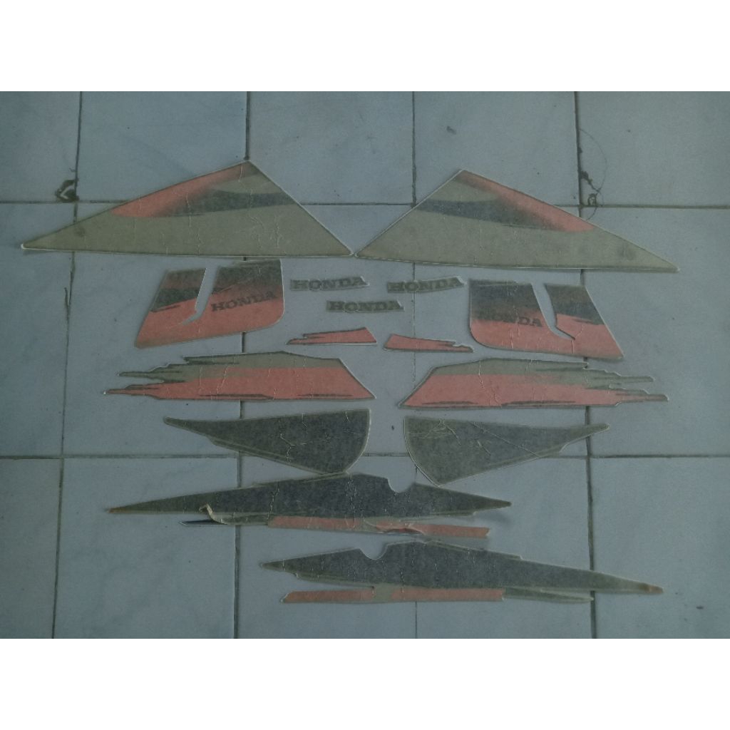 STRIPING STICKER STIKER HONDA TIGER2000 TIGER 2000 TIGER LAWAS TILAS