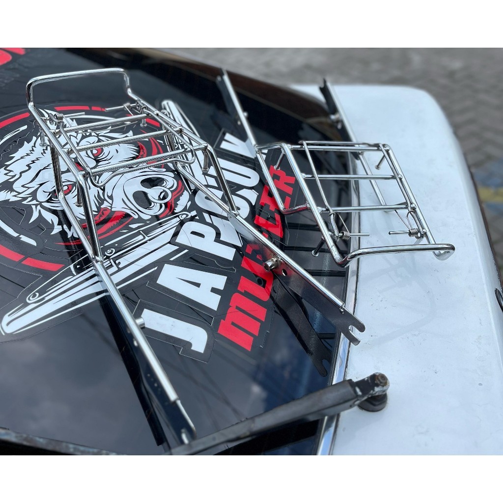 Behel Jepret CB Rak Belakang KOBA Bracket Jepret cb100 cb125 behel pendek original JAPCUK