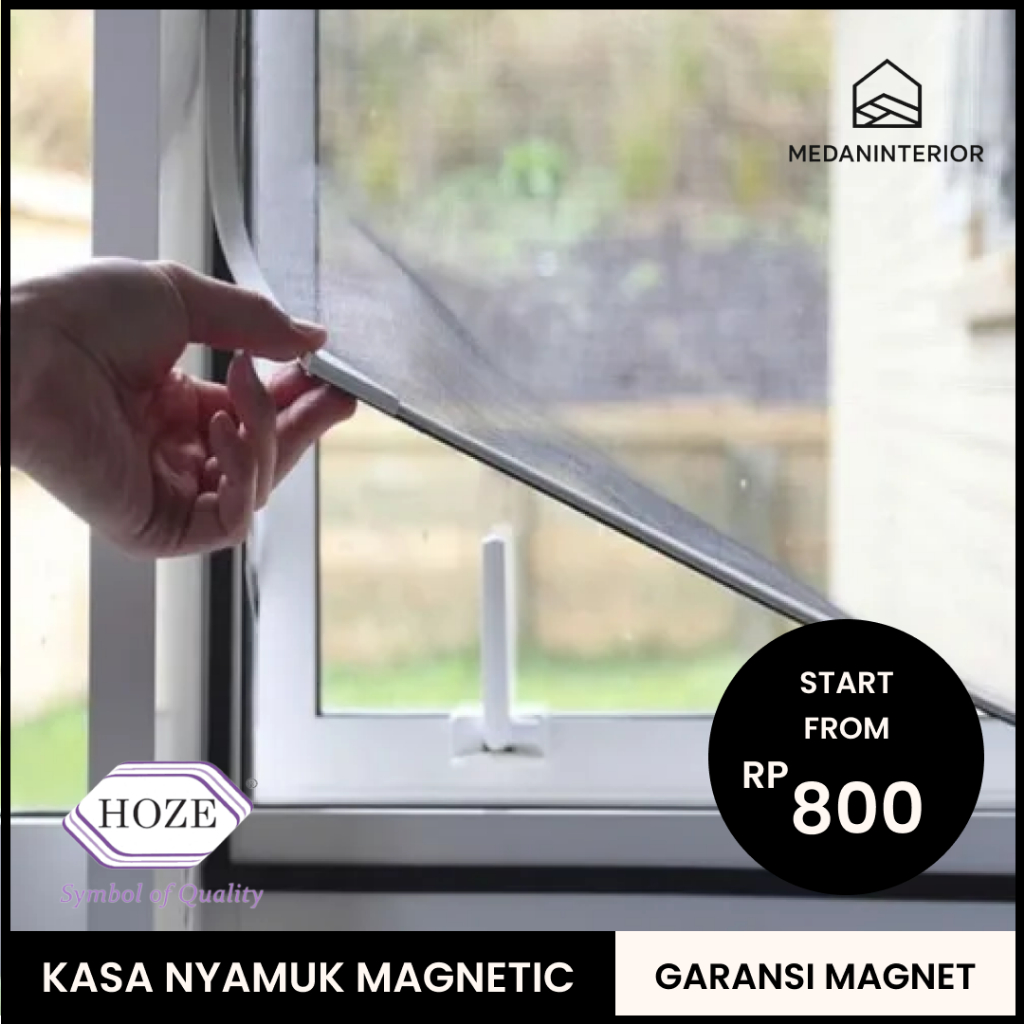 KAWAT NYAMUK / KASA NYAMUK MAGNETIC - Kawat Nyamuk Jendela - Magnetic Insect Screen - CUSTOM UKURAN