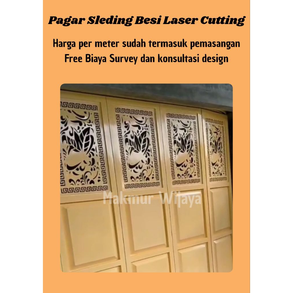 Pagar besi laser cutting