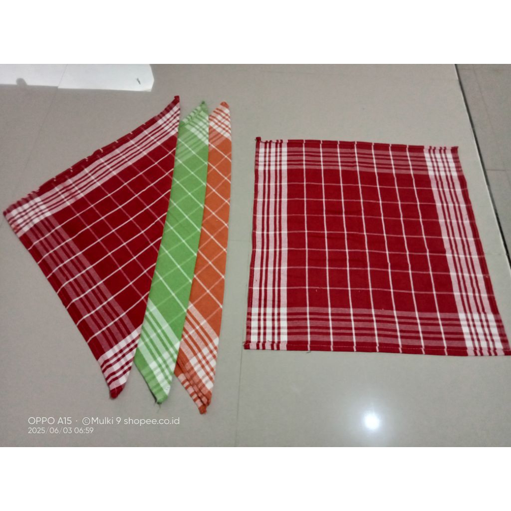 serbet/lap piring premium full katun 40x40