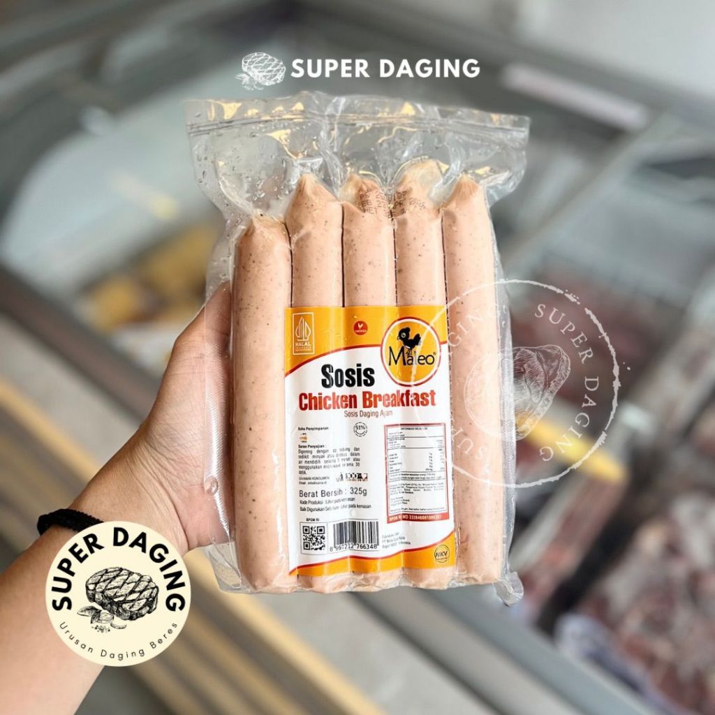

Sosis Maleo Chicken Breakfast 325gr - Super Daging Malang