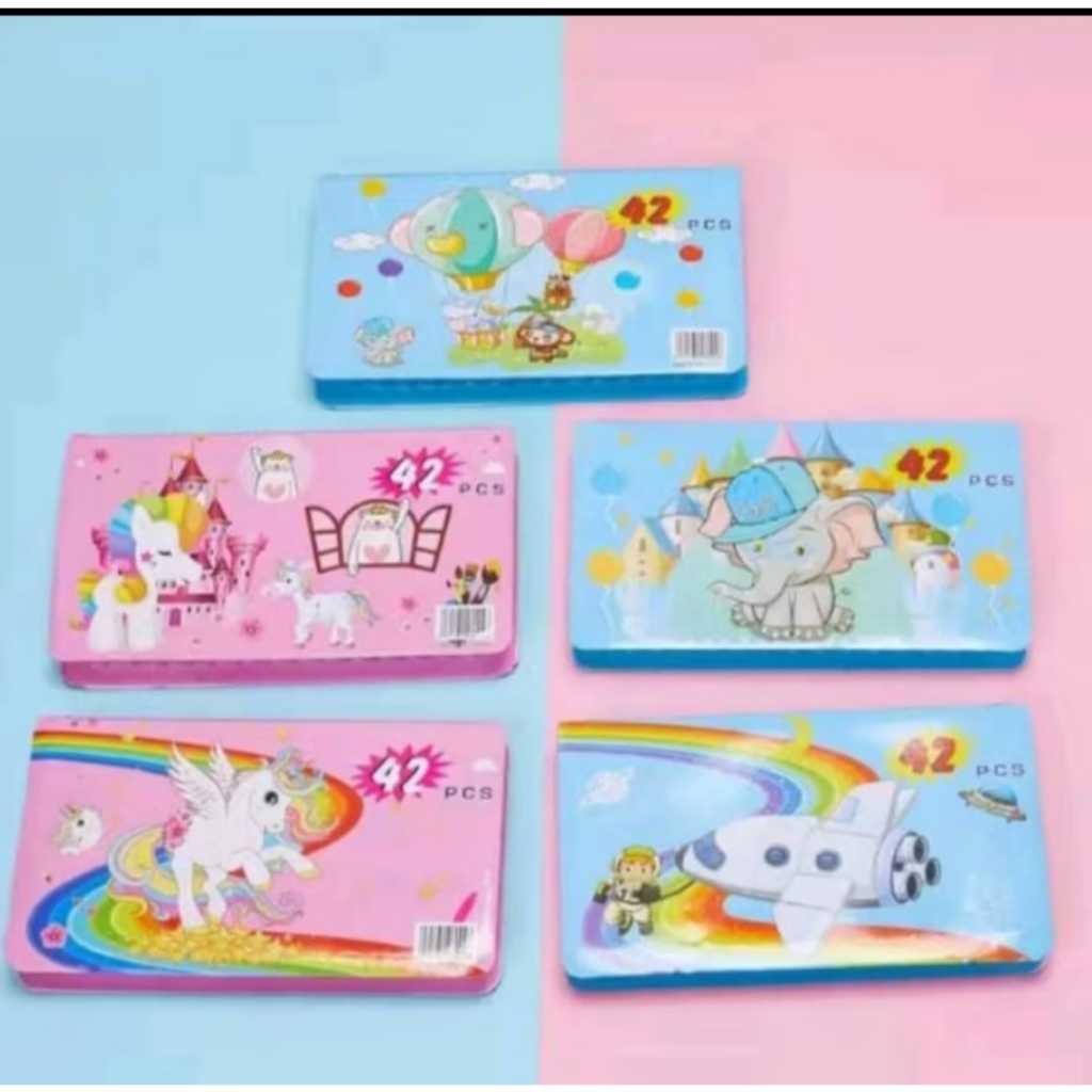 

Crayon set 42 Pcs / Pensil Warna 42 Pcs / Set Crayon Warna 42 pcs