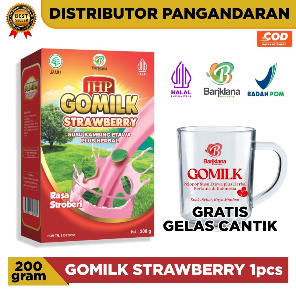 

[FREE GELAS] Gomilk Susu Kambing Plus Herbal