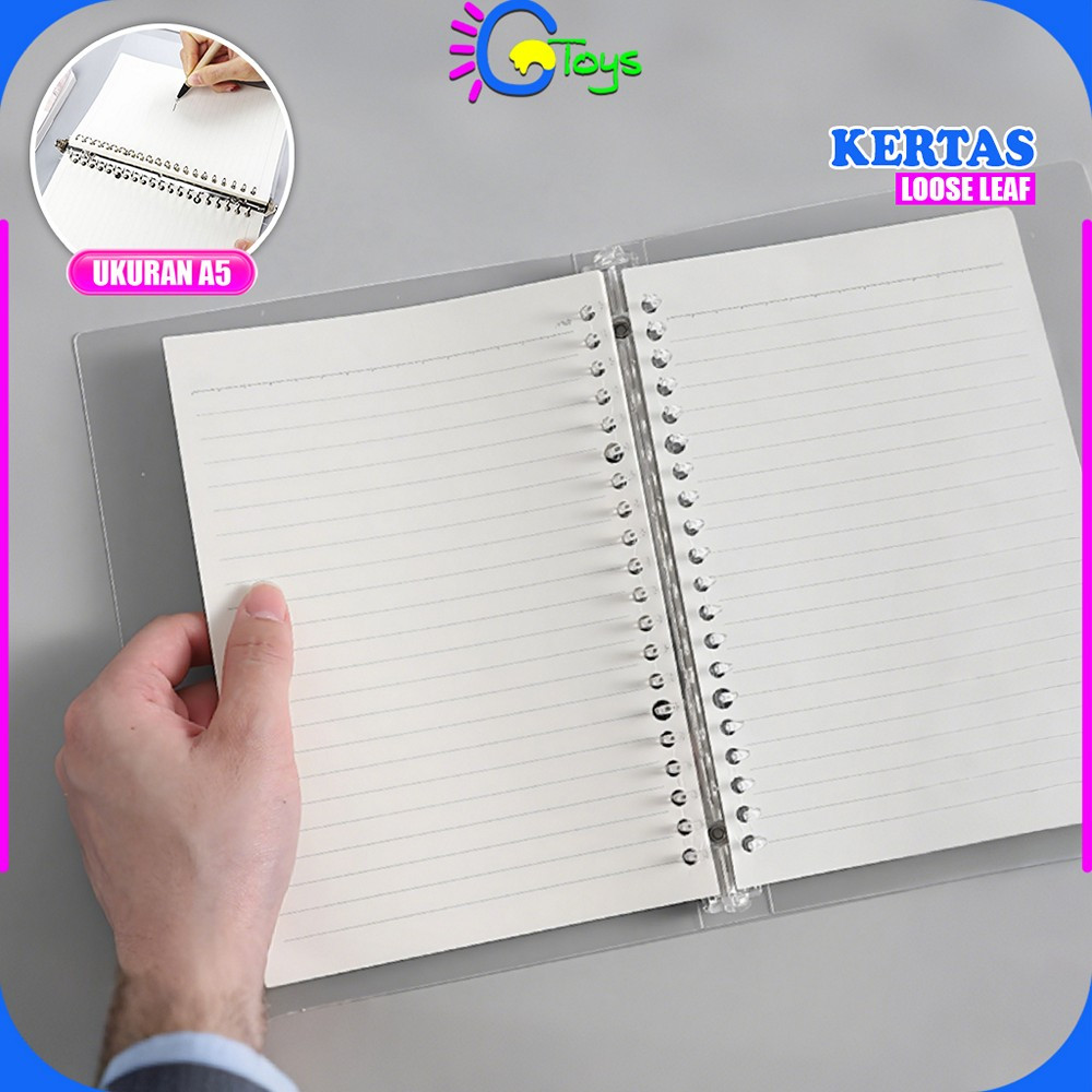 

CR-A106 Loose leaf A5 Isi Ulang 60 Lembar Binder Garis / Refill Notebook Polos Serbaguna / Isi Binder Aesthetic Grid Alat Tulis Stationery