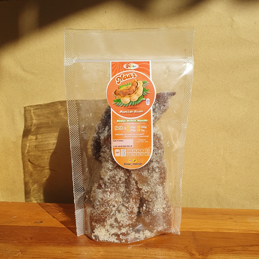 

MANISAN ASEM TANGKAI 500GRAM | MANISAN BUAH ASEM/ASAM ½ KG KEMASAN STANDING POUCH