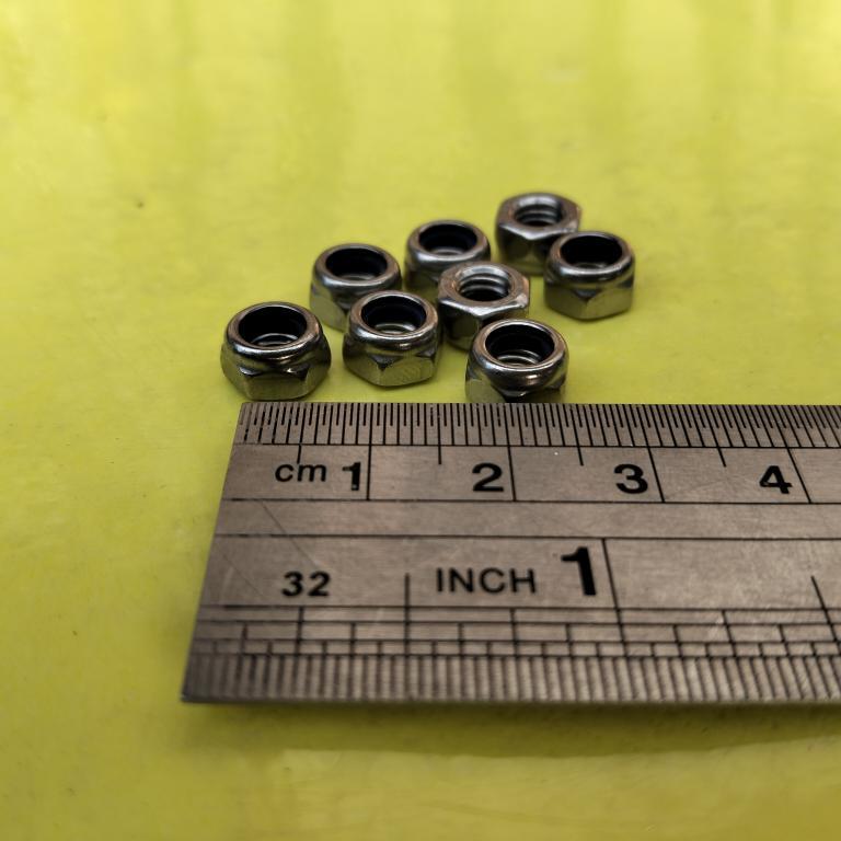 MUR NYLON STAINLESS M5 SUS 304 / MUR BAUT 8 KUNCI 8 / LOCK NUT M5 STAINLESS STEEL / MUR NYLON SS M5 