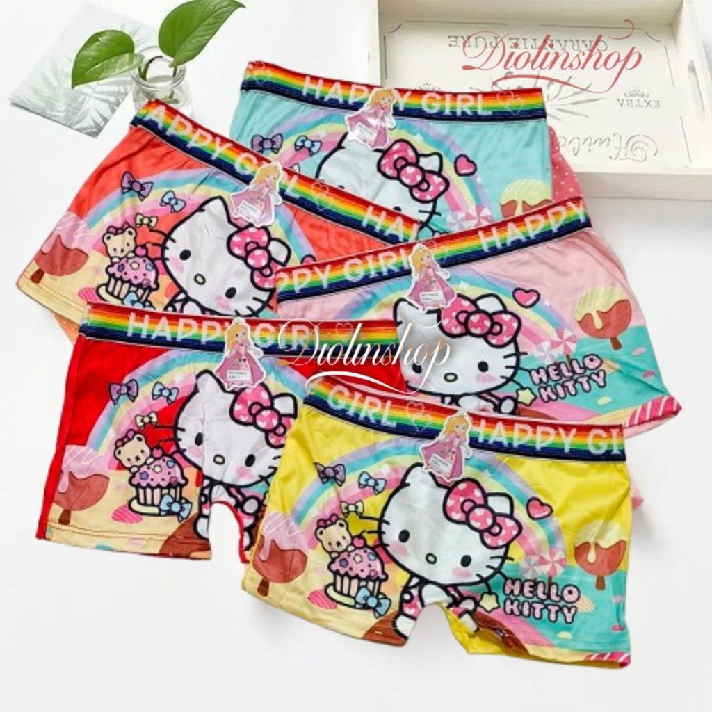 Celana Dalam Boxer Anak Cewek | CD Boxer Cewek Aneka Motif