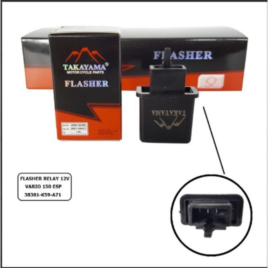 Takayama FLASHER RELAY 12V tipe motor VARIO 125/150 FI LED
