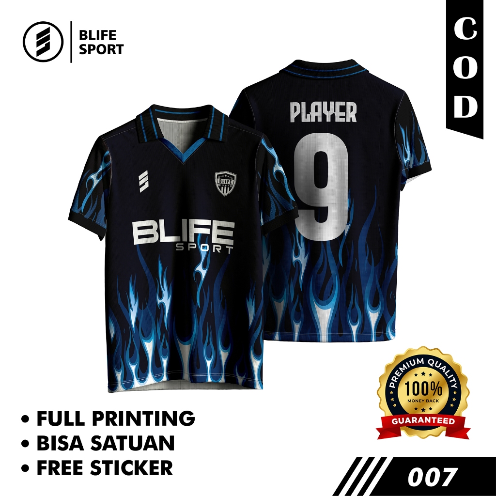 [ COD BISA SATUAN ] JERSEY FUTSAL/BOLA CUSTOM FULL PRINTING