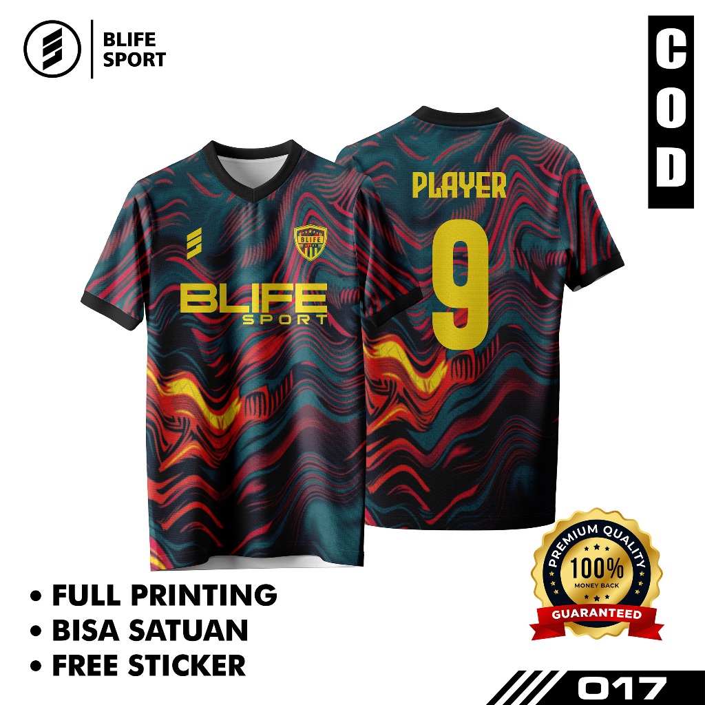 [ COD BISA SATUAN ] JERSEY FUTSAL/BOLA CUSTOM FULL PRINTING