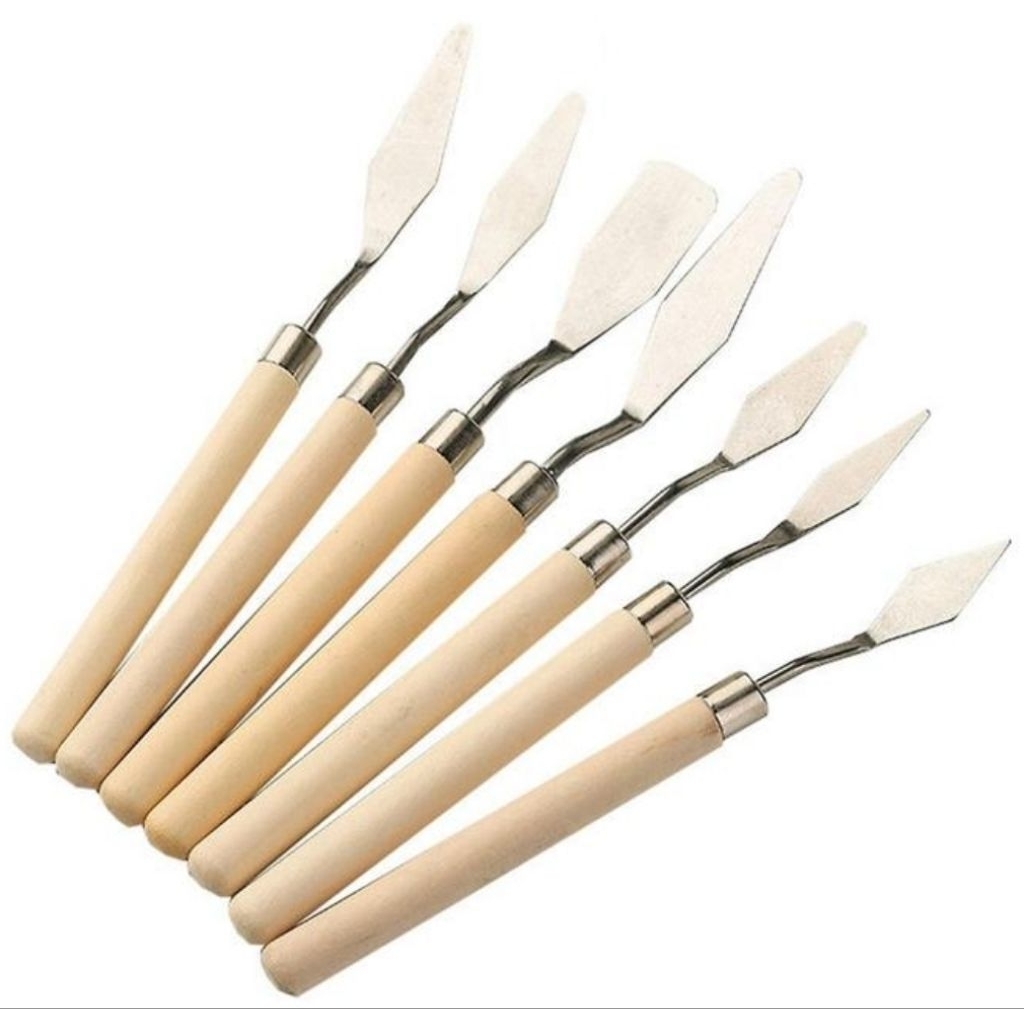 

Painting Knife Palet Lukis 7pcs Scraper Painting Kit