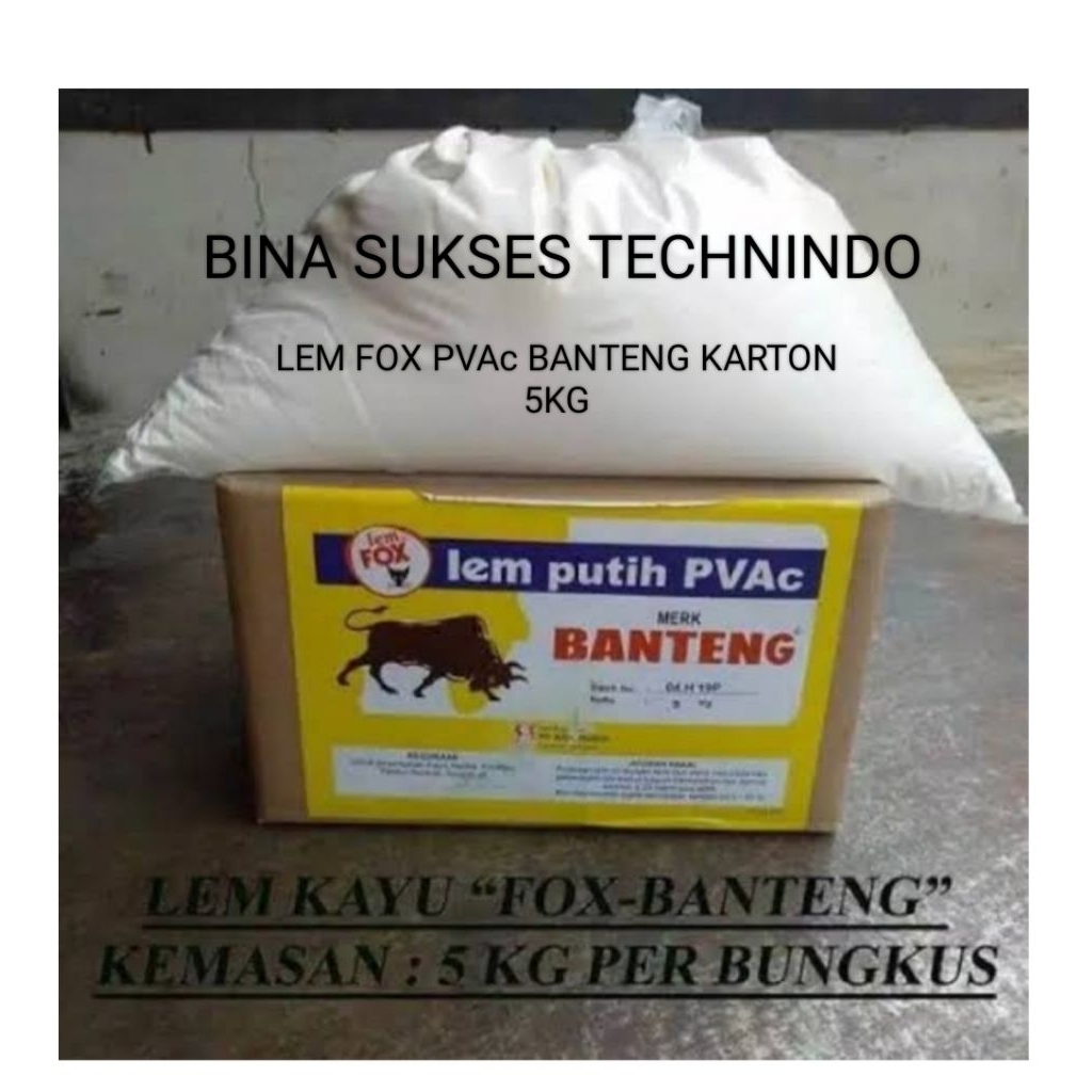 

LEM FOX PVAc BANTENG KARTON ISI 5KG 5 KG