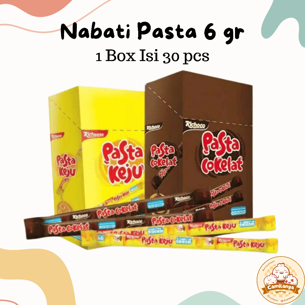 

Nabati Pasta Keju Cokelat 6 gr 1 Box Isi 30 pcs