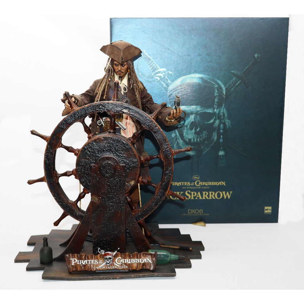 Hot Toys DX06 Jack Sparrow 1/6 Scale Pirates Of Carribean On Stranger Tides