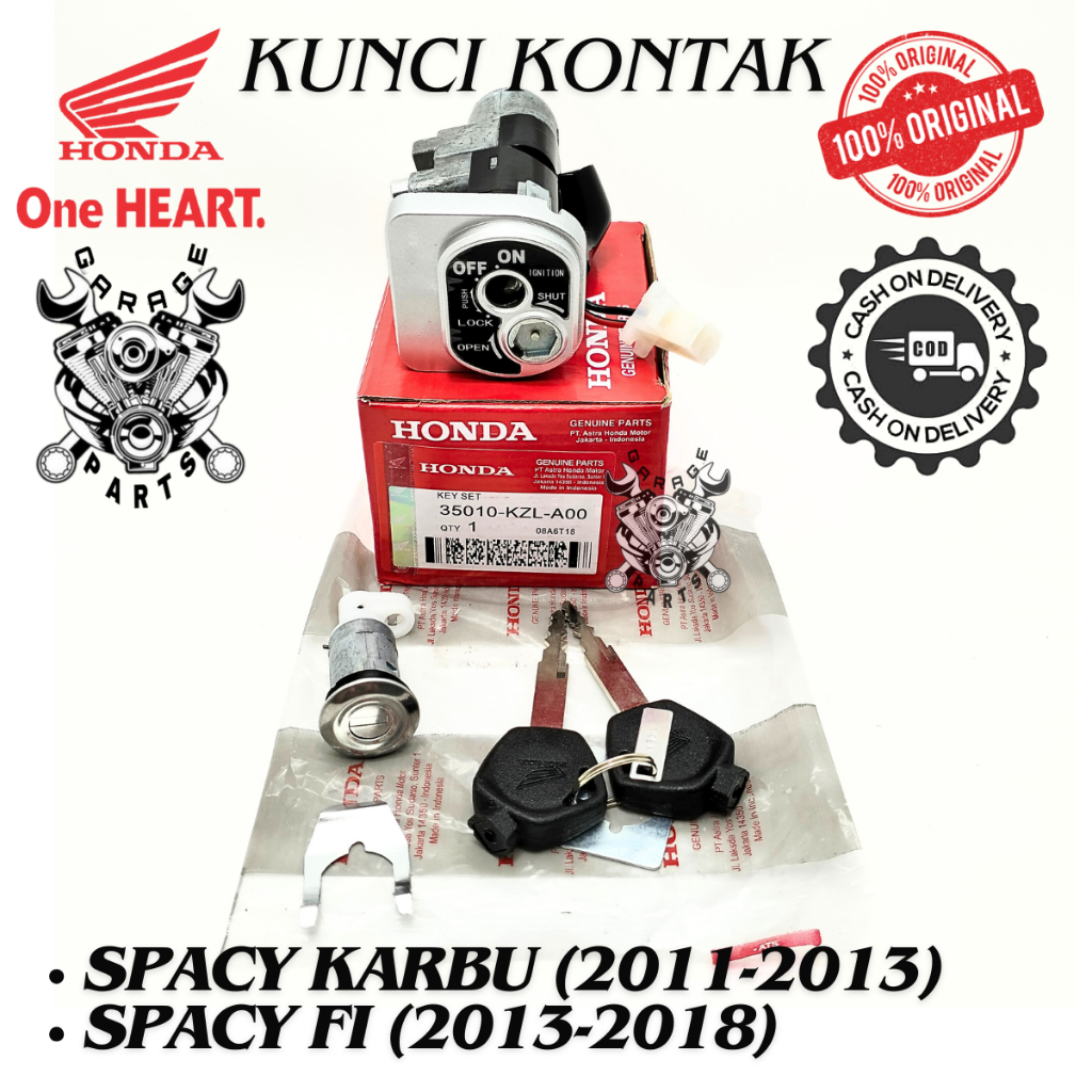 Kunci Kontak Set Spacy Karbu Spacy Fi Honda KZL Keyset Kunci Motor Konci Kontak Motor Ori AHM