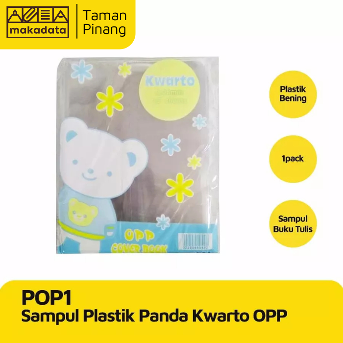 

POP 1 SAMPUL PANDA PLASTIK BENING BUKU TULIS KWARTO OPP (1 PCS)