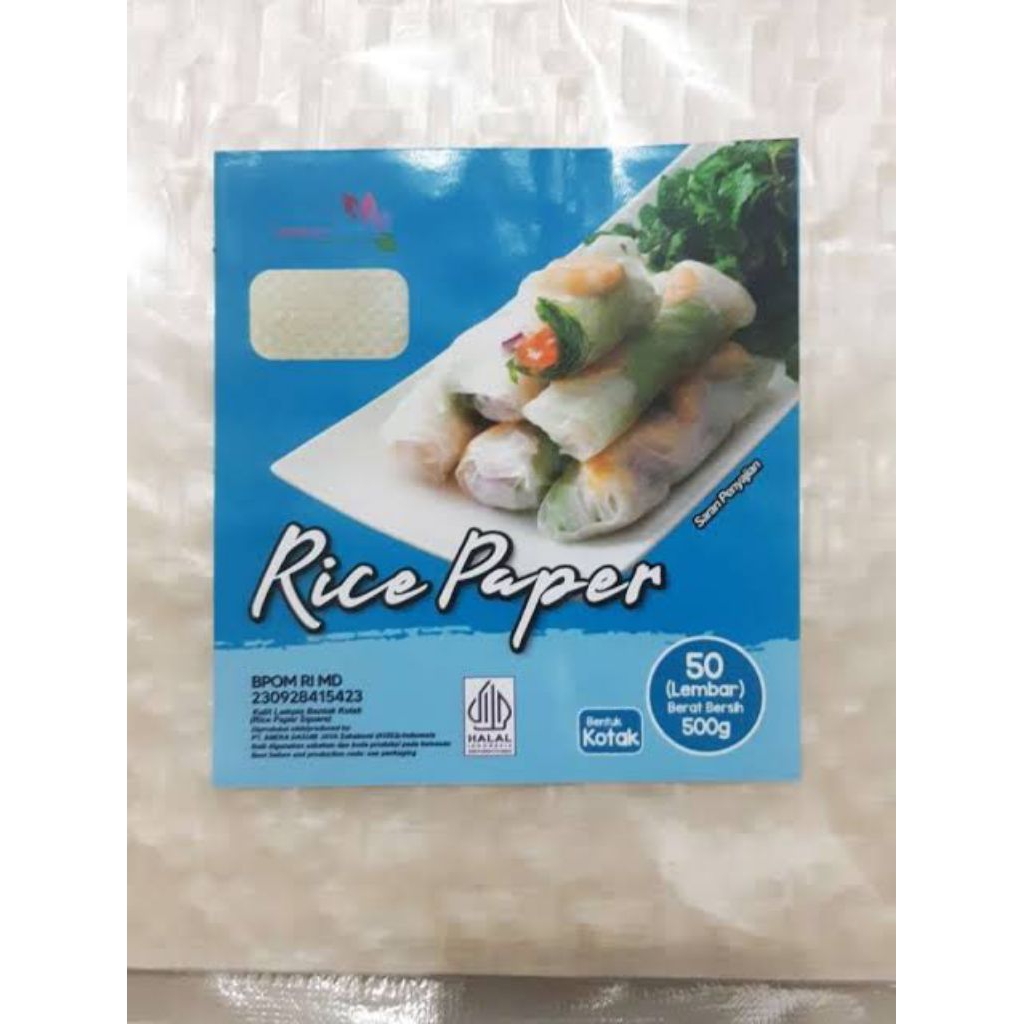 

TERMURAH, RICE PAPER isi 50 dan Plastik Seal untuk Salad Roll 50pcs