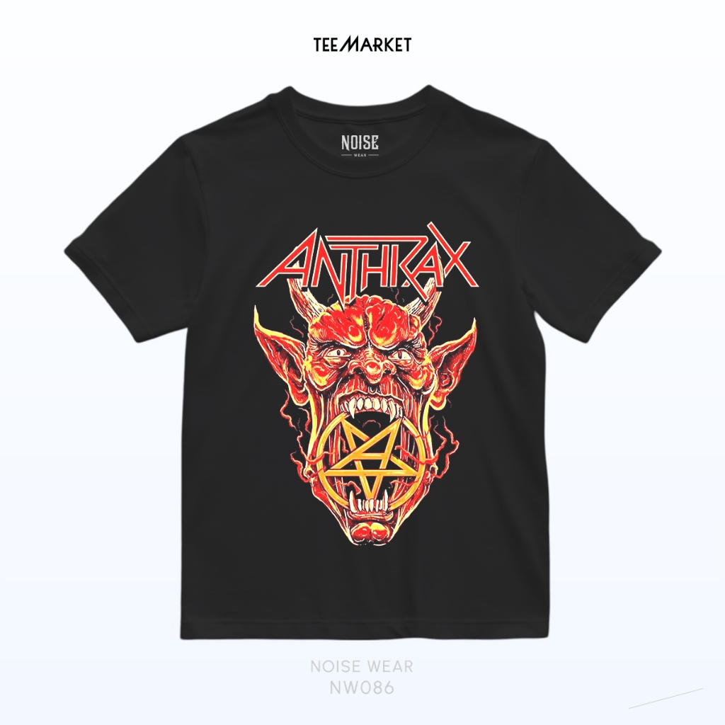 NW086 Kaos Band Anthrax - Baju Music Noise Wear
