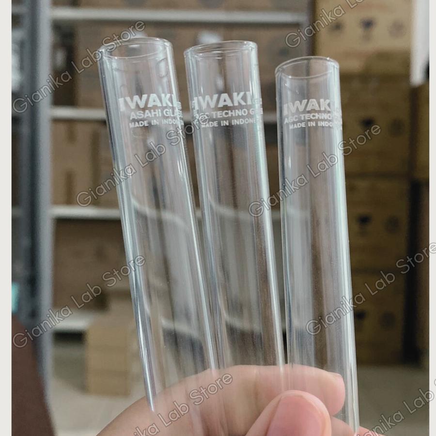 IWAKI Test Tube Without Rim Tabung Reaksi Kaca  - 16x100 mm