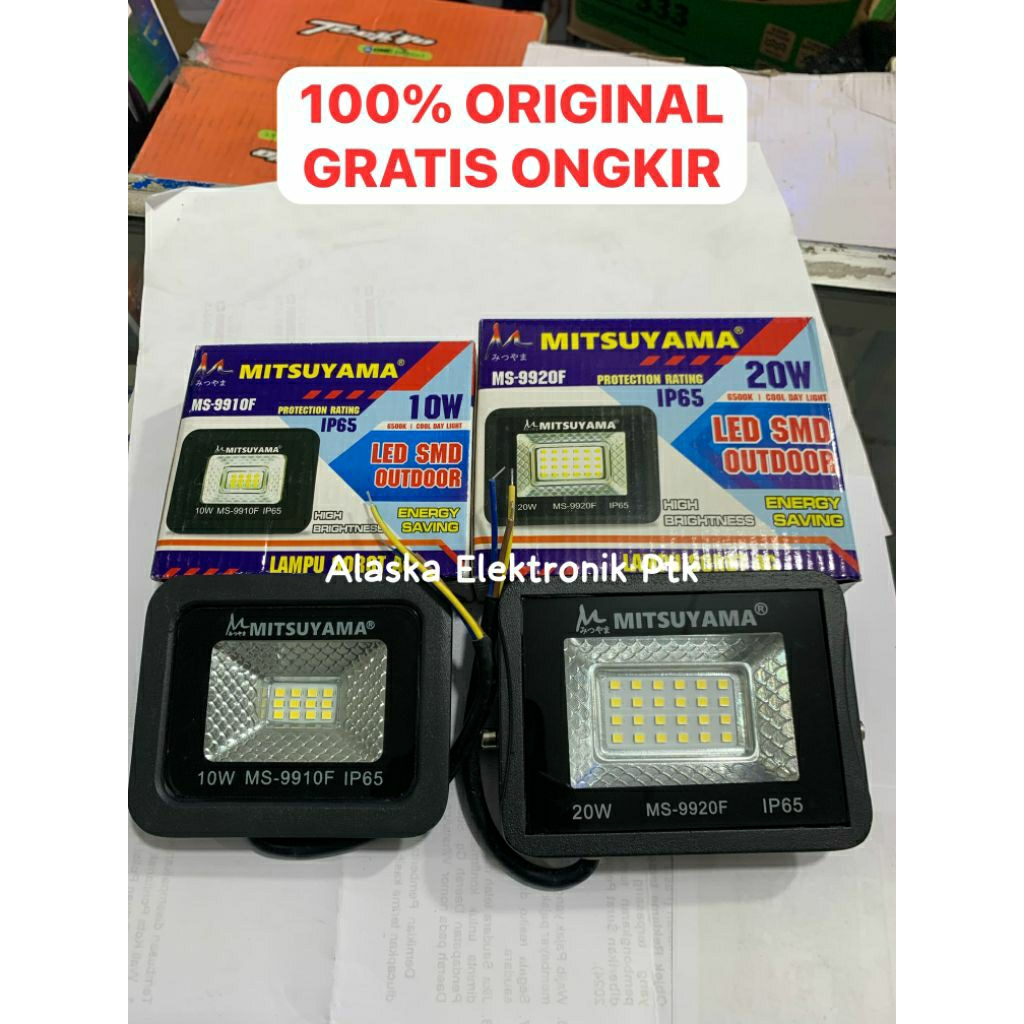 Lampu Sorot/Lampu Tembak Mitsuyama 10Watt 20Watt Putih
