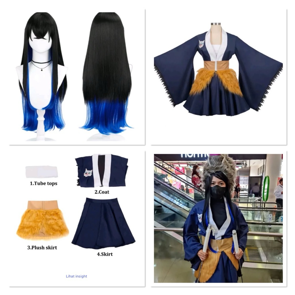 Fullset Costume Inosuke Female