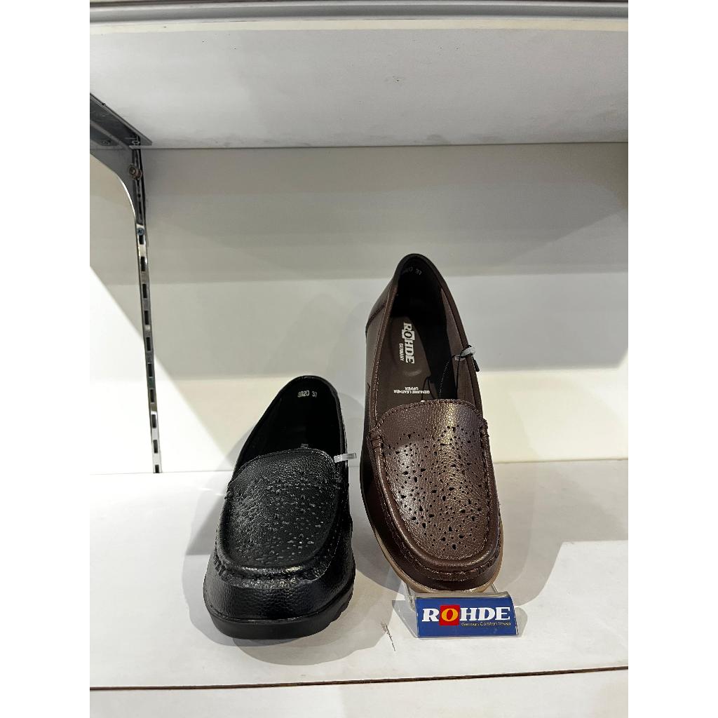 BUY 1 GET 1 ROHDE 6920 SEPATU WEDGES WANITA  BLACK&BROWN