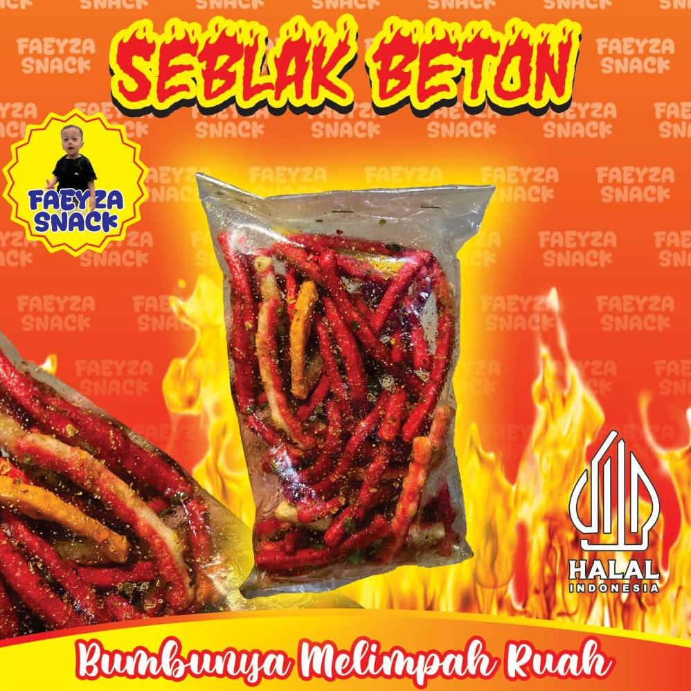 

KERUPUK SEBLAK BETON JAAT CIKRUH PEDAS GURIH 500Gram - Faeyza Snack