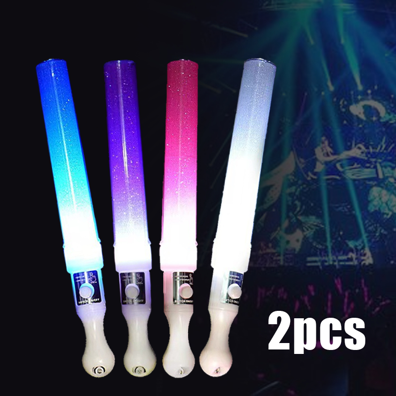 2pcs Light Stick Stik Warna Warni Led Stick Party Led Lampu Konser Glow Stick