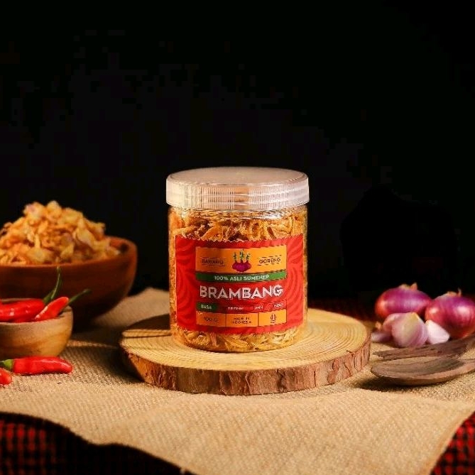 

Brambang Bawang Goreng Sumenep Asli Rasa original Tanpa Campuran Tepung Premium Super Kriuk Renyah Kemasan Toples Halal