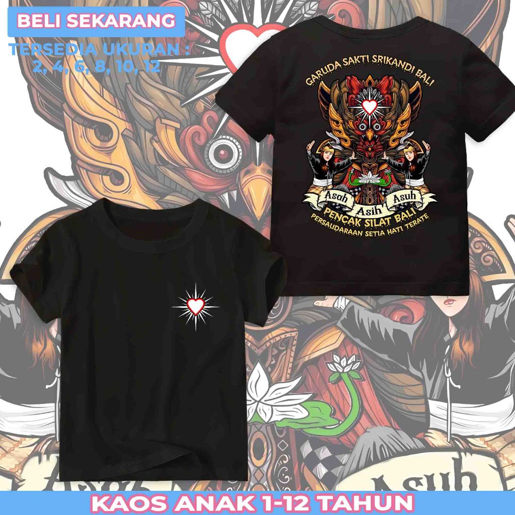 KAOS ANAK - PERSAUDARAAN SETIA HATI TERATE (PSHT) BALI  -  DISTRO PREMIUM PSHT SRIKANDI BALI
