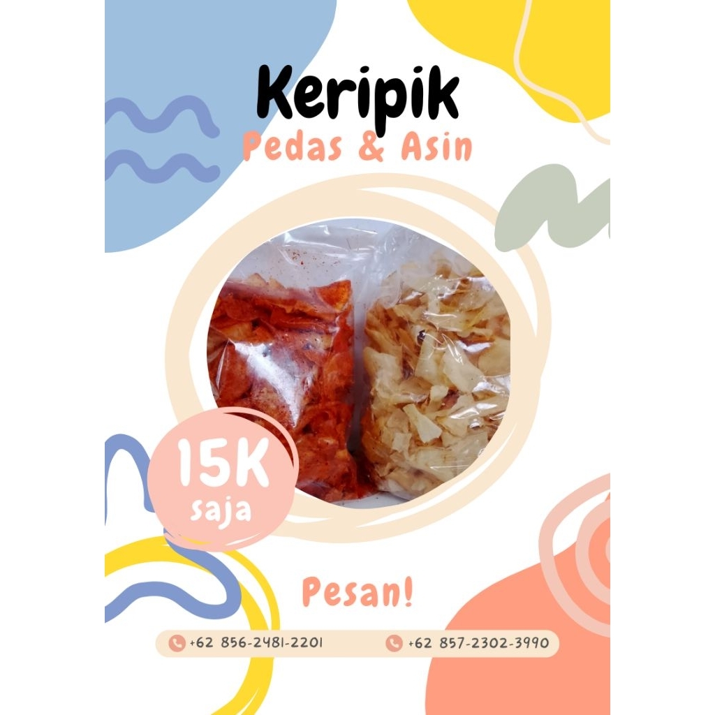 

Keripik Singkong, Pedas Gurih, Ukuran Besar