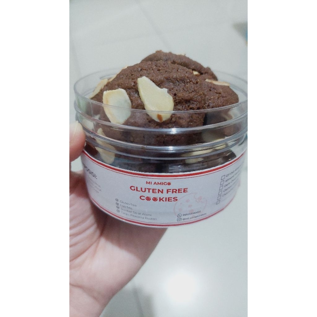 

Dark Choco almond Gluten Free Cookies/ cemilan bebas gluten bebas telur/ gluten free egg free/ cemilan sehat