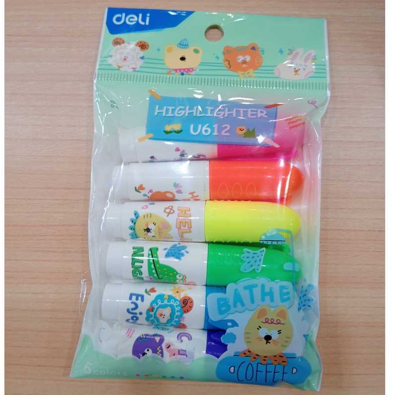 

Deli-EU612 Highlighter 6Colour