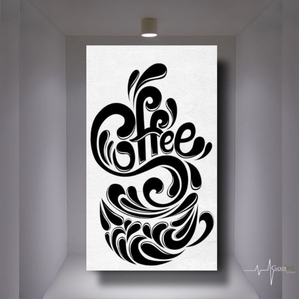 HIASAN DINDING KAYU KOFE cafe