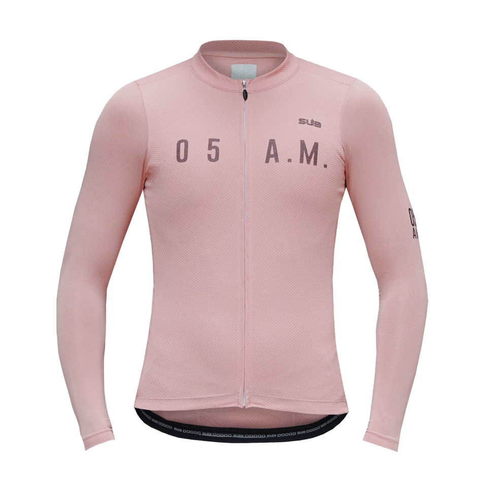 KODE L4B Sub Jersey 5 AM Melrose Long Sleeves  Baju Sepeda Roadbike MTB Pria Wanita Lengan Panjang L