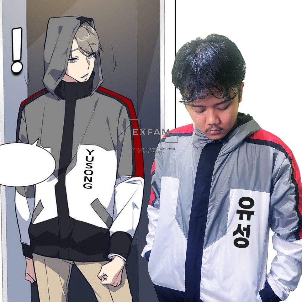 KODE E16Z Lansung KirimJaket Parka Yusong Manhwa Study Group Gamin Yoon