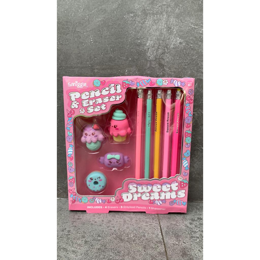 

SMIGGLE VISION ERASER PENCIL SET SWEET - SET PENSIL DAN PENGHAPUS SMIGGLE