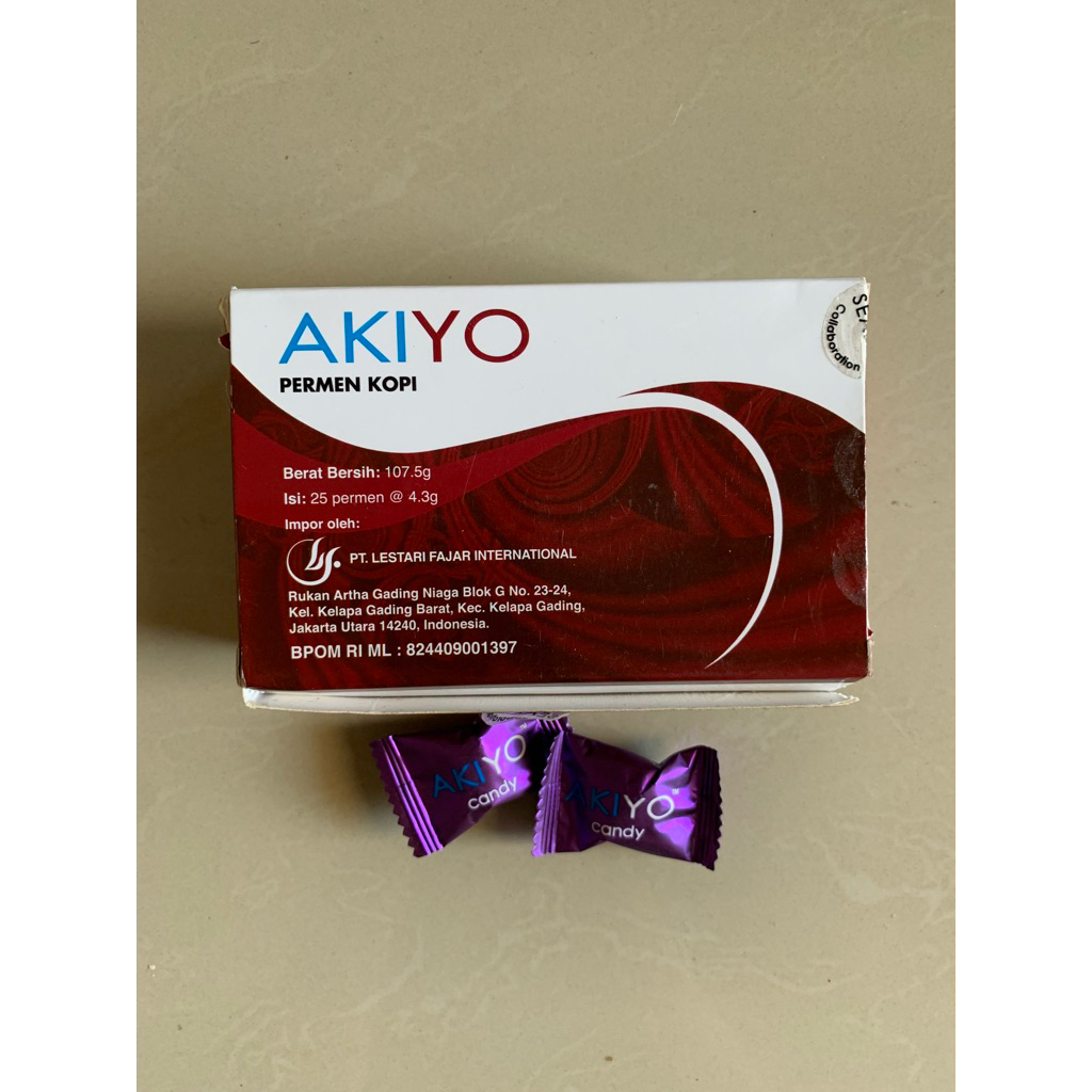 

akiyo 1 box isi 25 pcs permen