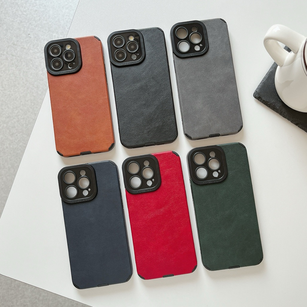 LEATHER CASE MOTIF cowok Mewah ANTICRACK FOR IPHONE 11/13/15