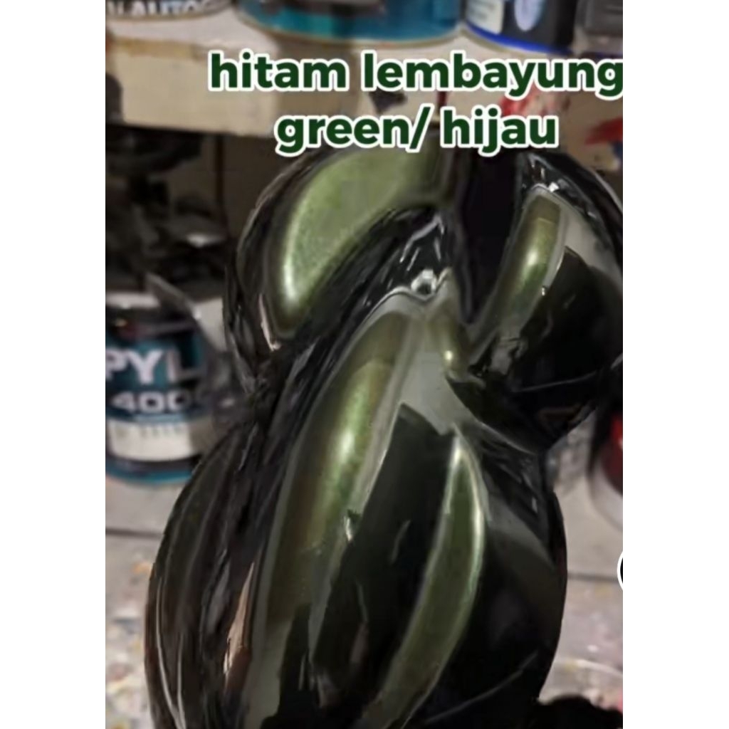 cat warna hitam lembayung green cat black green jenis pu cat motor cat mobil cat custom cat automoti