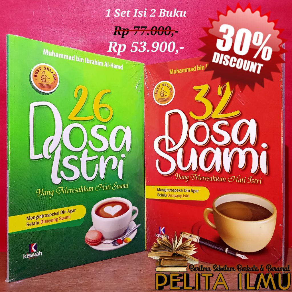 Paket Buku 32 Dosa Suami Dan 26 Dosa Istri - Rapor Merah Suami Istri